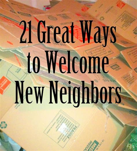 Welcome, Neighbor!